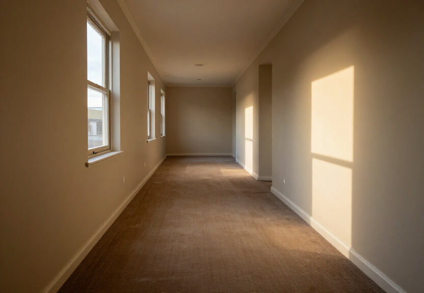 Dry, restored carpet in a Glebe home after water damage treatment