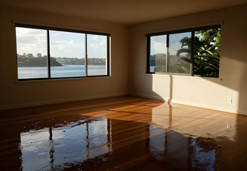 Water-damaged carpet in a Glebe home before restoration